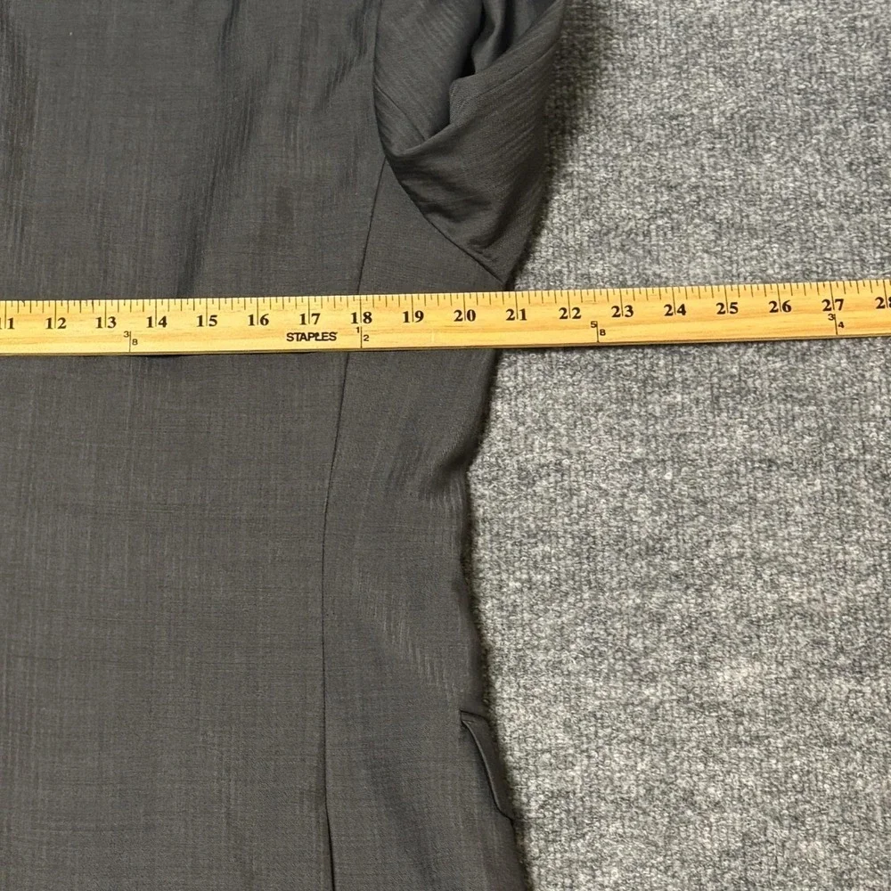 Hugo Boss Suit Jacket Mens 40R Gray Virgin Wool 2 Button Bulgaria Notch Lapel‎